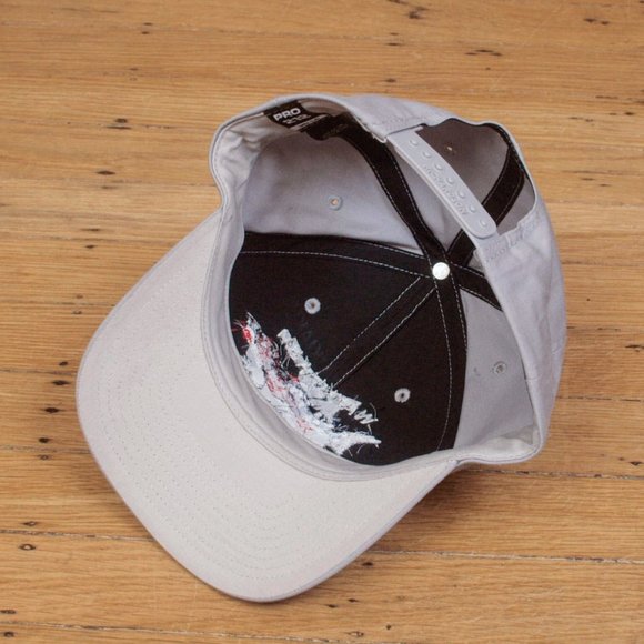 Richardson Hat Mens One Size Gray Salmon Derby Snapback Cap - Picture 4 of 8